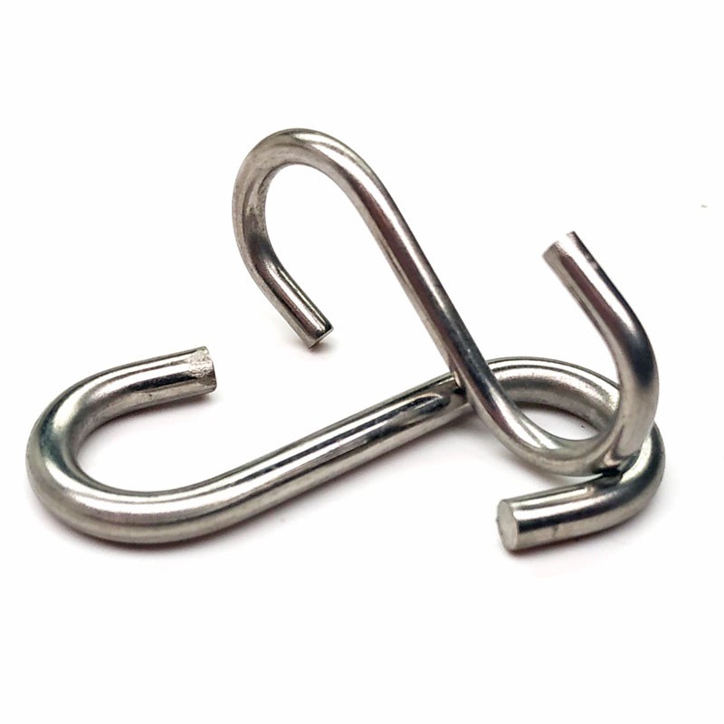 304不锈钢S钩 厨房S型挂钩 实心S钩横杆S挂钩 S型金属钩M2M3-M10