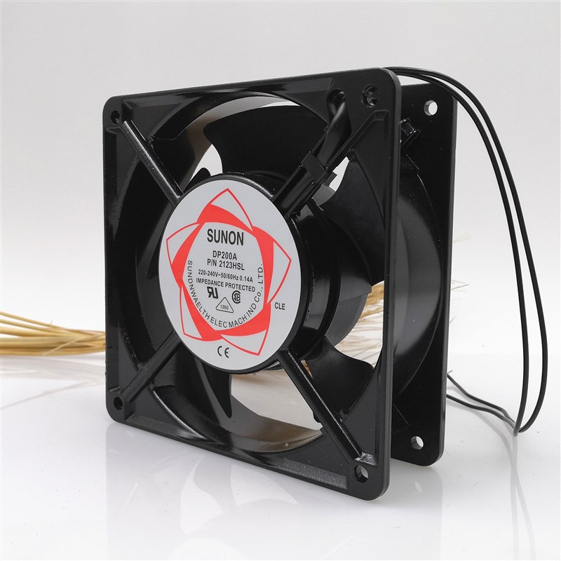 SUNON 建准 DP200A P/N 2123XSL 220V 机柜风机12038静音散热风扇