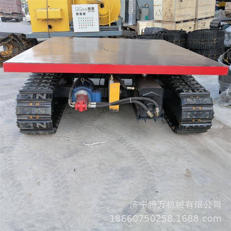 电动遥控工程履带底盘钻井行走底盘液压钢制底盘材质结实钻探