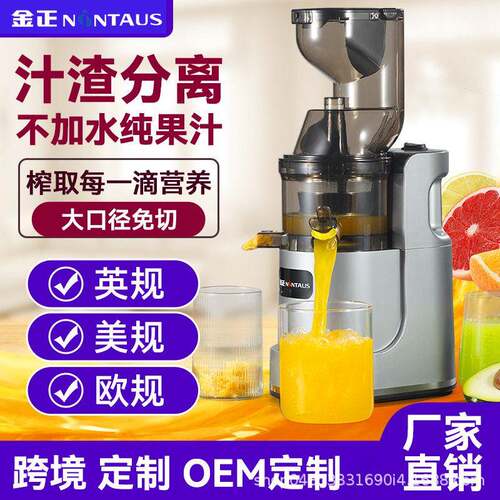 跨境110V欧规美规榨汁机小型家用汁渣分离果蔬原汁机商用炸果汁机