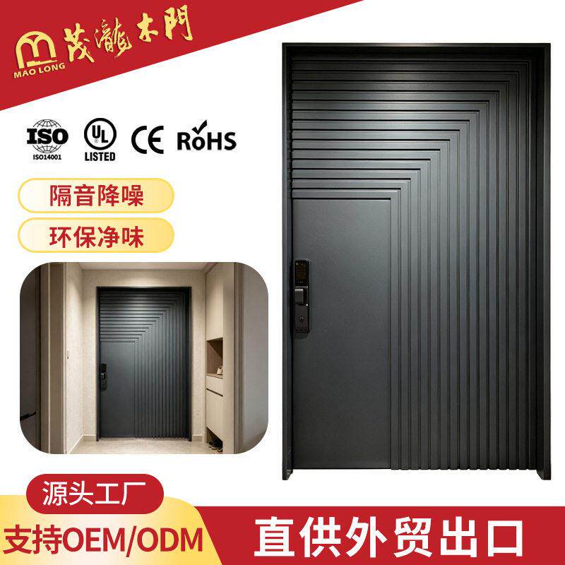 现简约入户门复合实木门烤漆开门韩式进户门防盗室内门定制