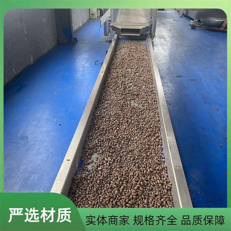 香榧电磁炒货流水线大型连续式炒巴旦木机器坚果滚筒炒制烘干机