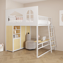 铁艺高架床小户型公寓上床下桌复式 包邮 子母床高拼床儿童阁 香港