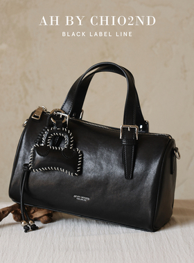 南风AH高端系列牛皮枕头包油蜡皮复古手提包包女款通勤单肩斜挎包