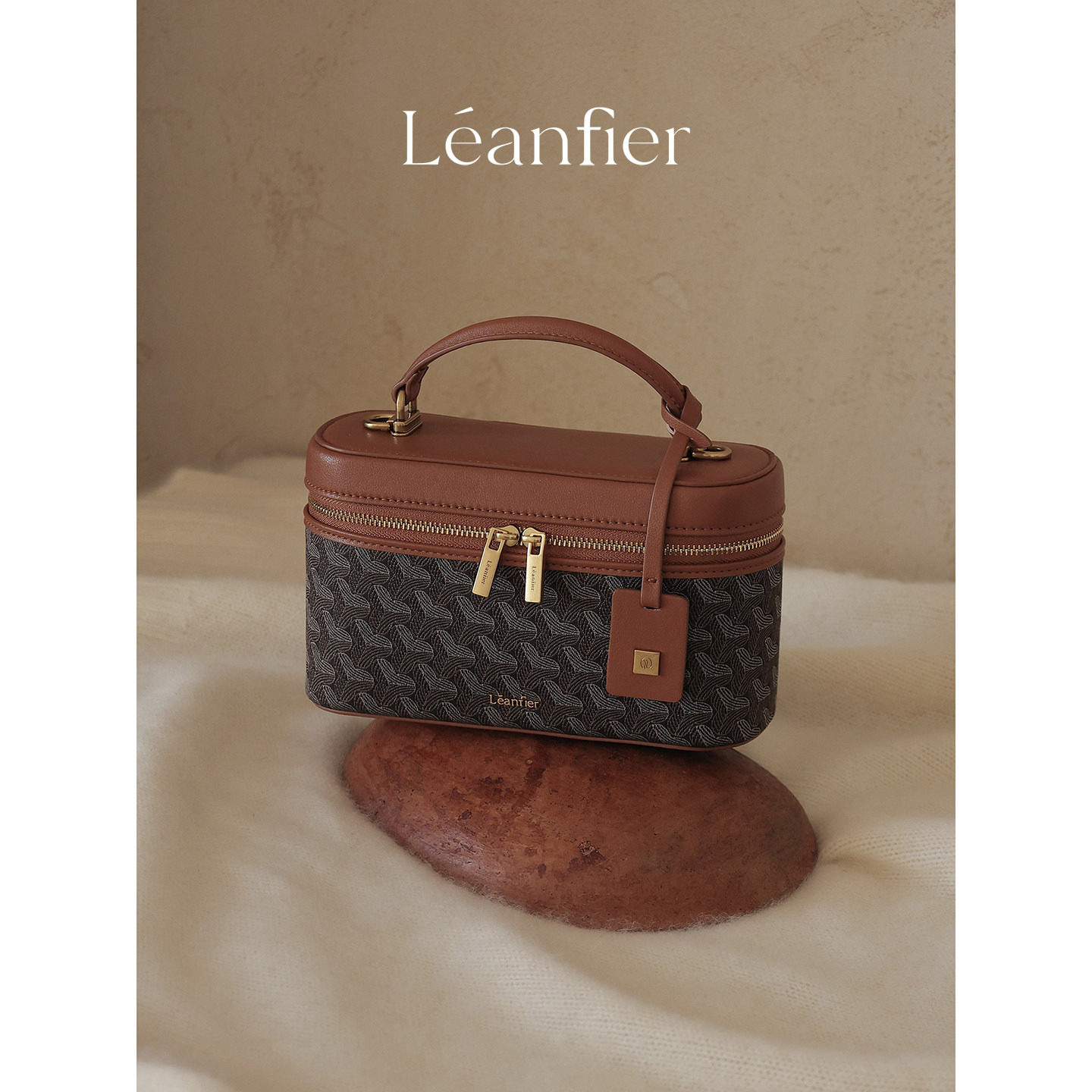 Léanfier南风金穗系列盒子包图片