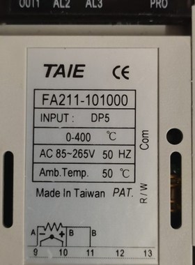 FA211-1010000 FA211 台湾台仪温控器 SDE-101000 台湾士林温控器