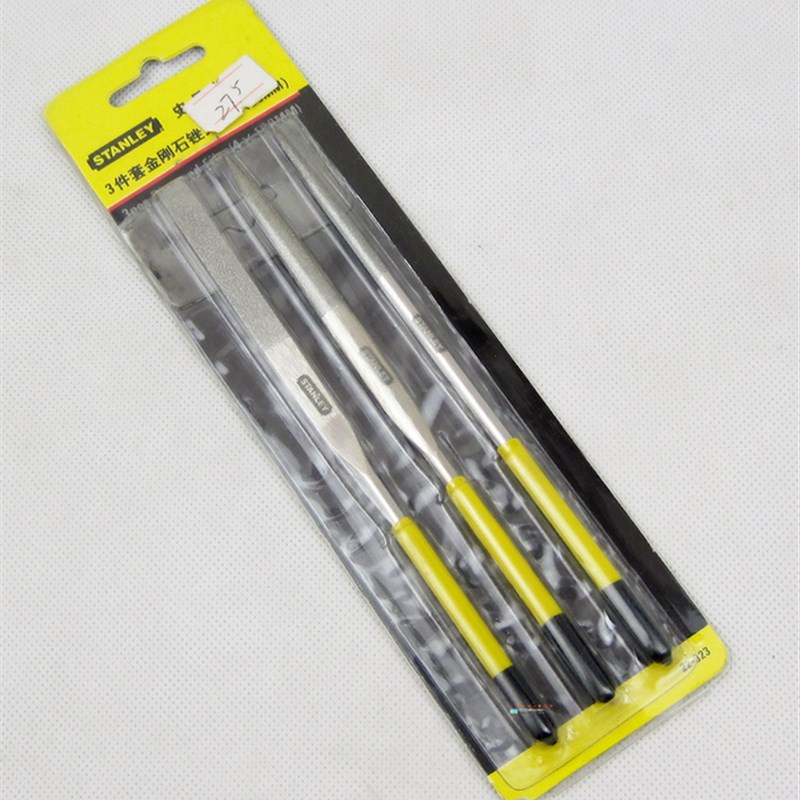 史丹利3件套金刚石锉刀 什锦锉套装整形维修金钢锉22-323-23