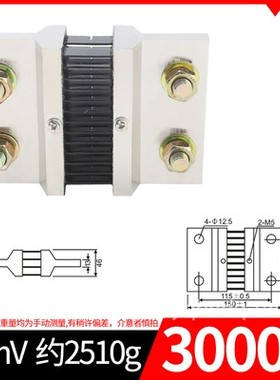 FL-39 3000A大电流直流外附75mV分流器0.5S级电流表全锰铜分流器