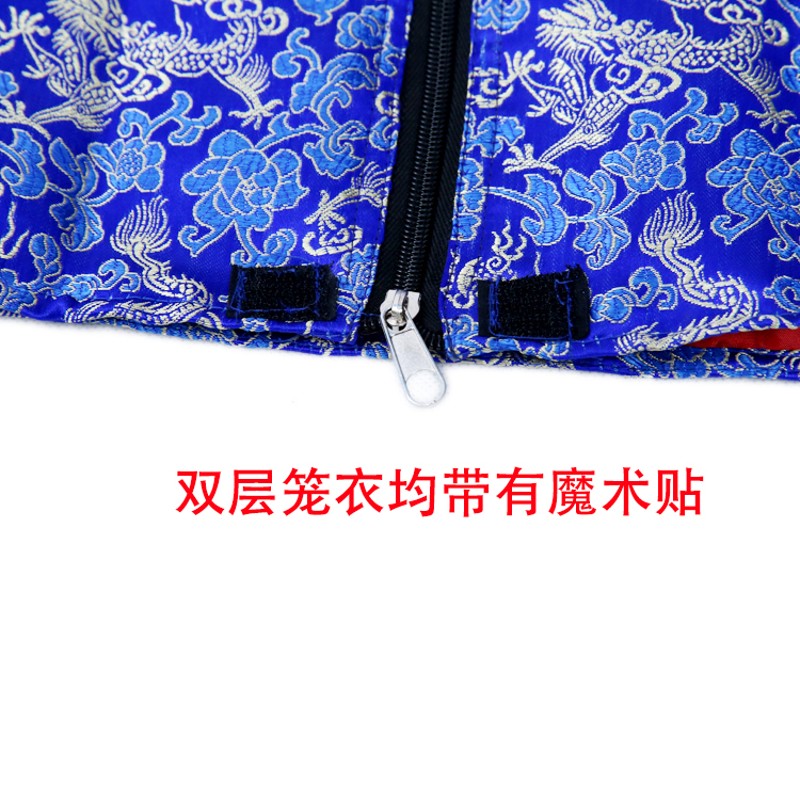 画眉鸟笼布笼衣双层圆型平顶圆顶笼罩鸟笼遮光罩衣布鸟笼配件