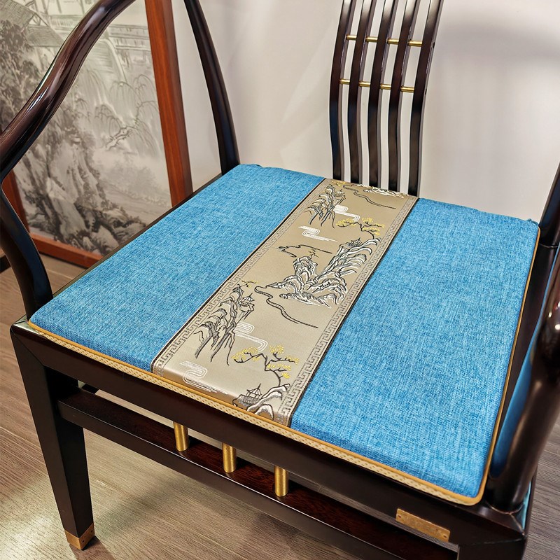 中式餐椅坐垫屁垫实木家具椅子垫家用凳子红木餐T桌圈椅茶桌茶椅