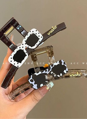 欧美方框大号盘发抓夹