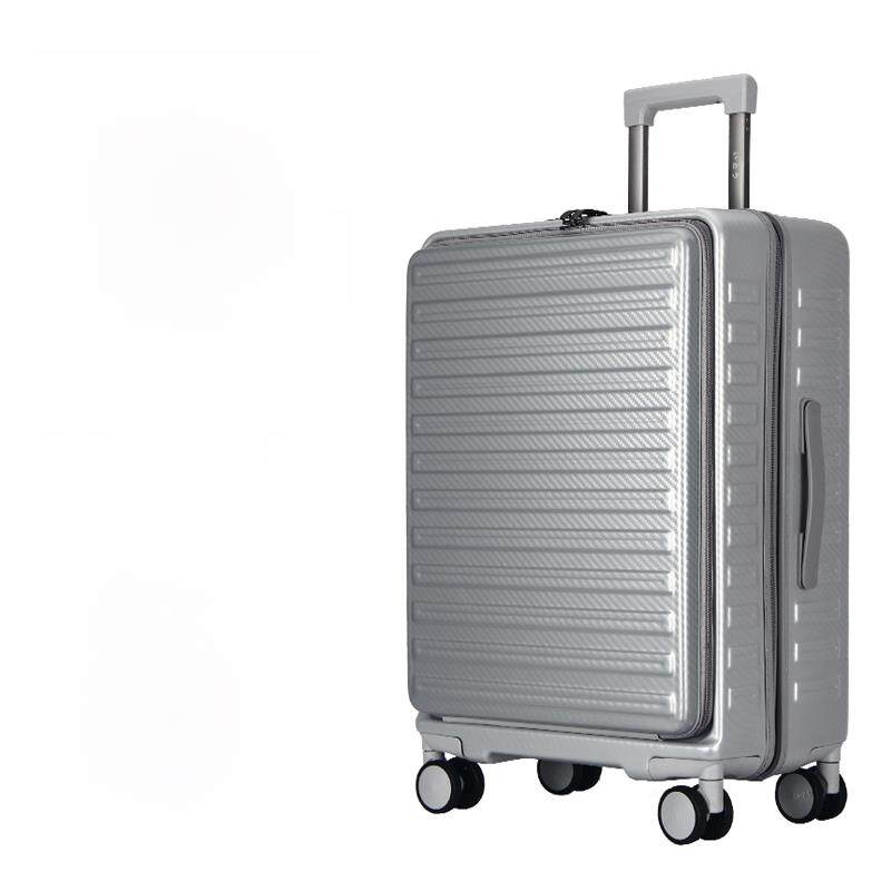 【前开盖】Pc商务推车箱男士登机箱20寸行李箱女士万能轮电脑箱