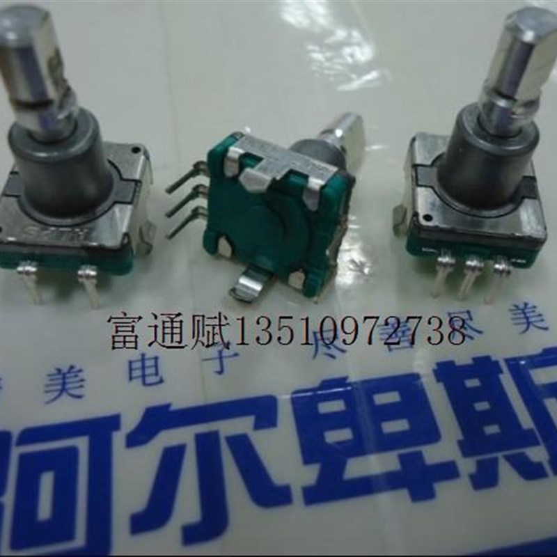 日本ALPS 360度编码器编码脉冲开关 EC11-30位18F带开关 5MM细轴