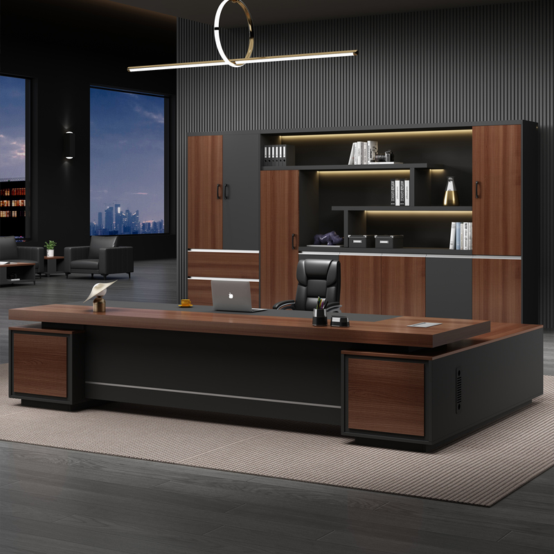 老板办公桌椅组合简约现代新款大班台总裁桌经理主管桌办公室家具