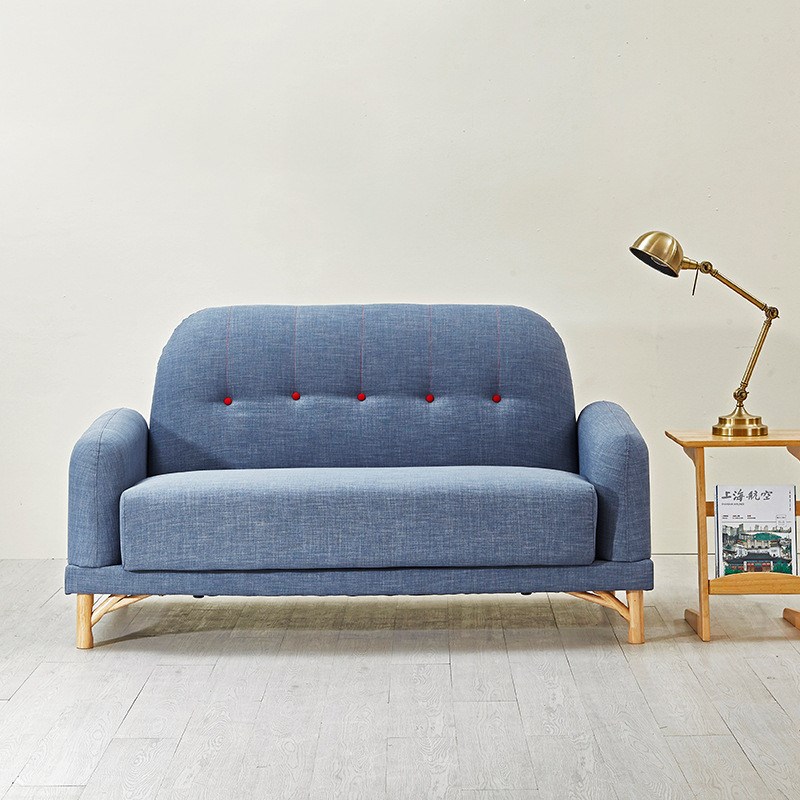 欧式高回弹海绵垫布艺沙发创意卧室沙G发阳台小户型可拆洗组合沙