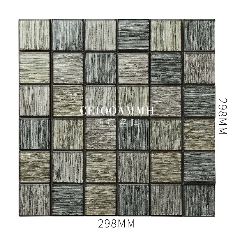 玻璃马赛克d瓷砖别墅民宿咖啡厅特色卫生间水池电视背景墙自粘砖