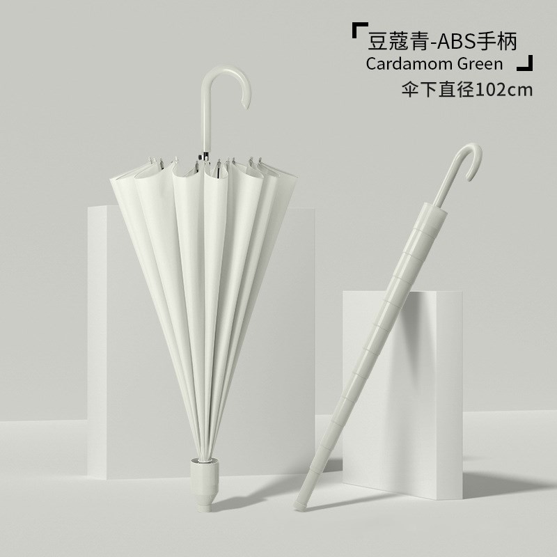 防水套雨伞定制可印logo弯钩自动1E6骨加固直杆长柄广告伞订制图
