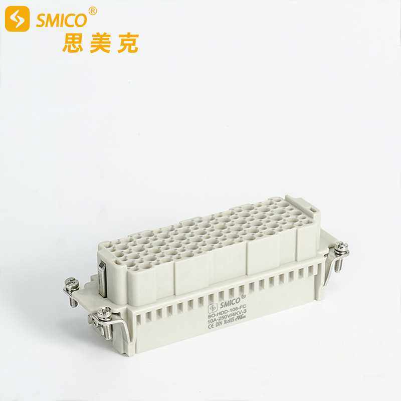 思美克矩形重载连接器HDD-108-FC 108芯母 插头 替代 德国 欧规