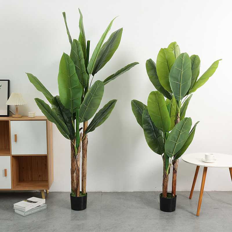 仿真三杆芭蕉树 室内装饰商场橱窗拍摄道具开业摆件 仿真绿植