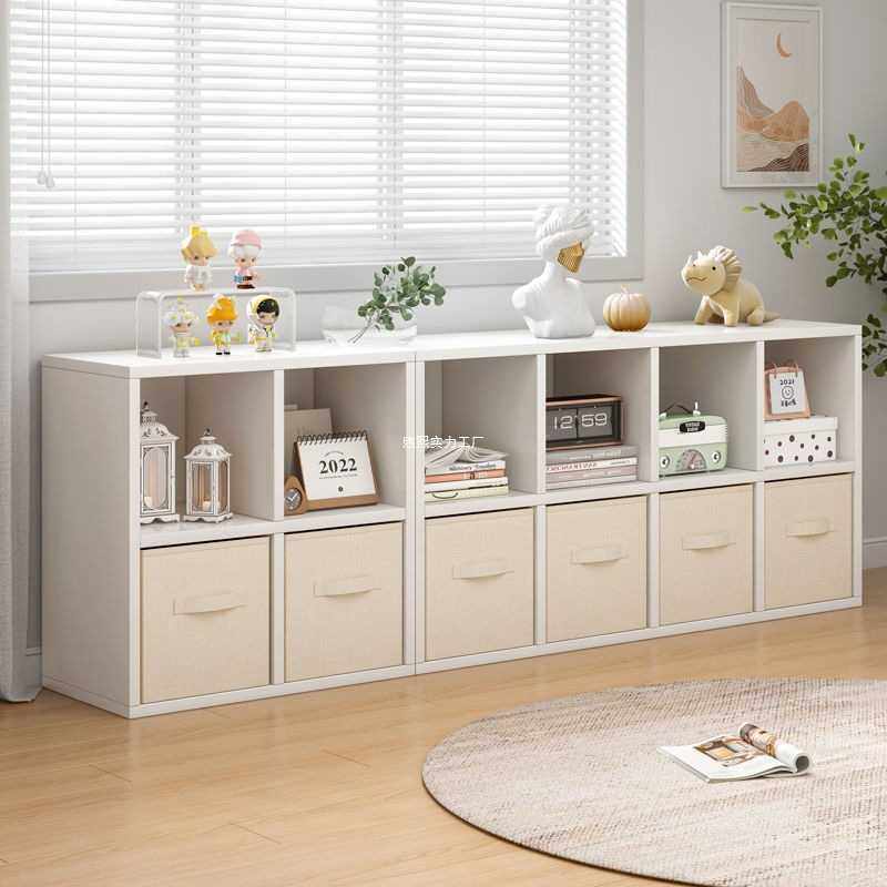 书柜置物架落地矮柜靠墙储物柜书架现代简约收纳柜八格组合格子柜,3C数码配件,摄像机配件,淘宝优惠券,粉丝福利购,淘宝优惠卷