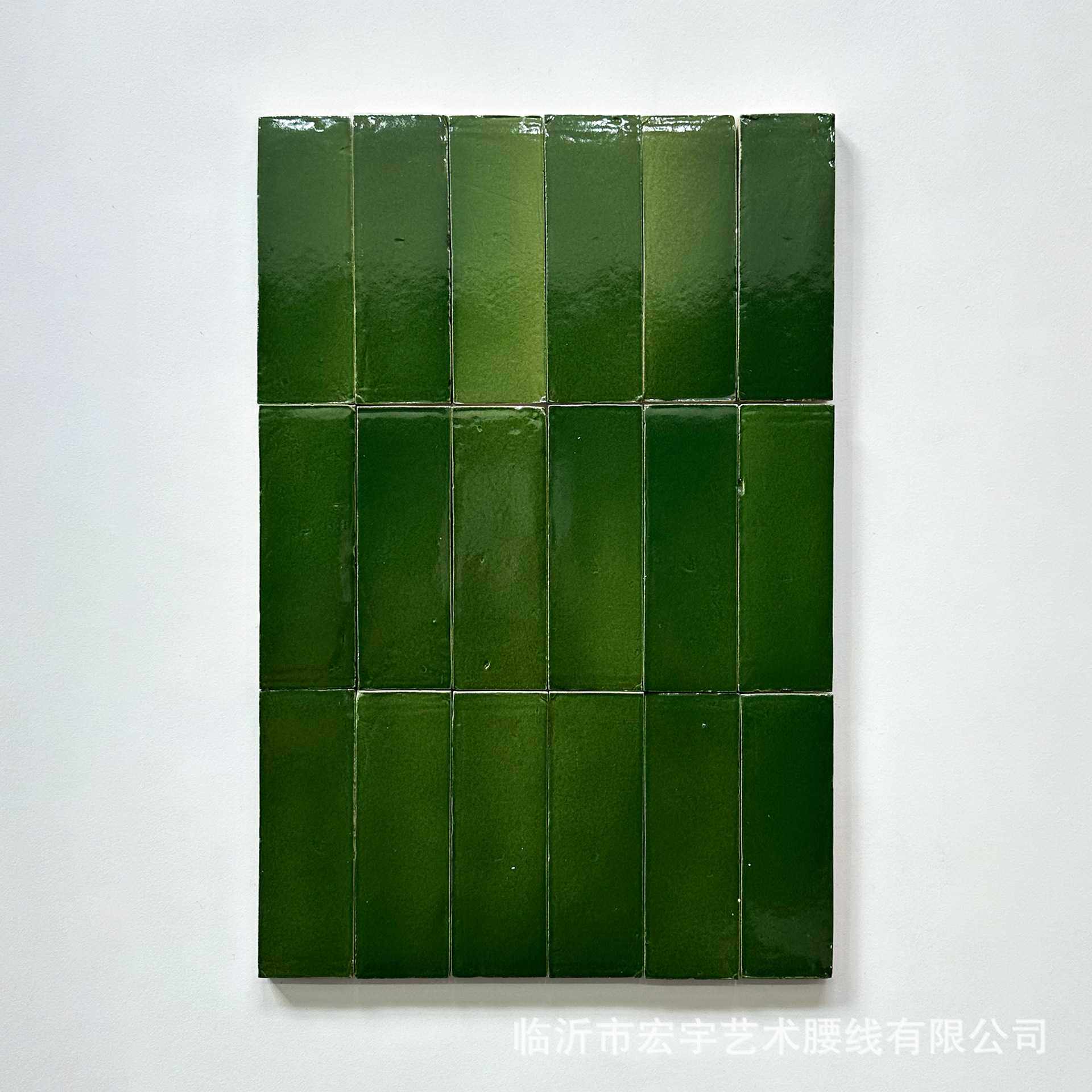 zellige纯手工泥胚 摩洛哥手工砖黄绿复古陶土砖卫生间墙砖背景墙