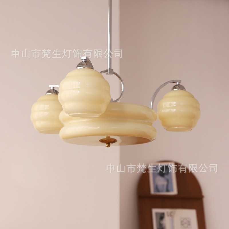 中古丹麦客厅吊灯后现代复古卧室灯简约法式复古风包豪斯设计灯具