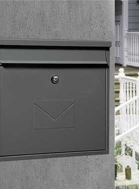 固盾MAILBOX信箱大号欧式别墅邮箱室外挂墙小区家用快递信报箱