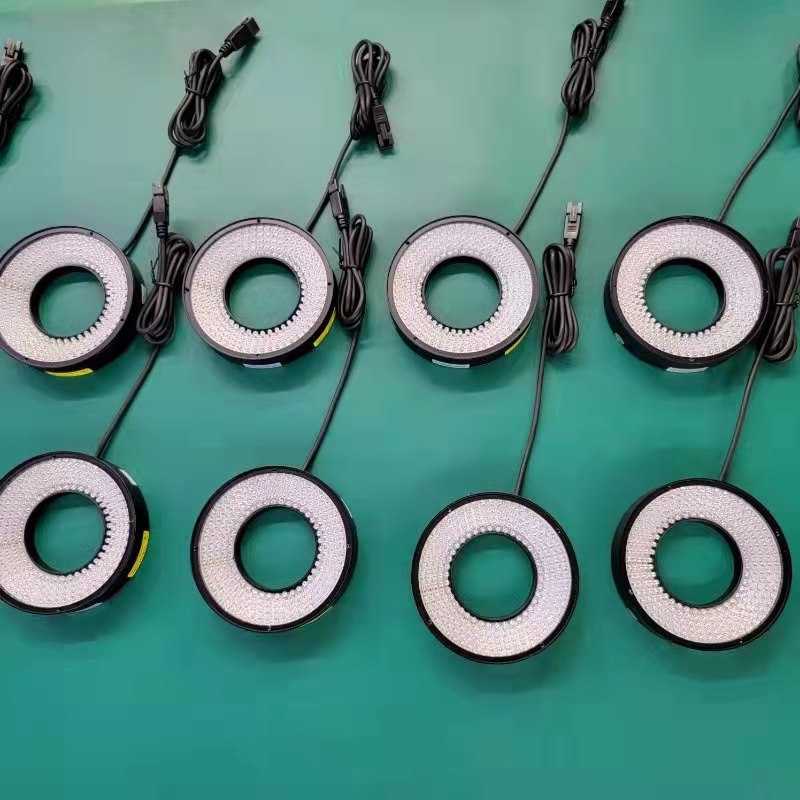 机器视觉CCD工业相机环形角度LED高亮环形光源缺陷反光面检测 24V
