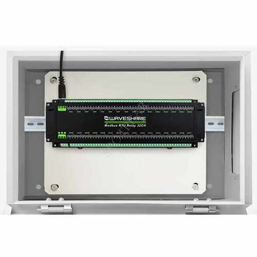 RS485继电器模块Modbus RTU 32路工业级导轨式带多种隔离保护电路