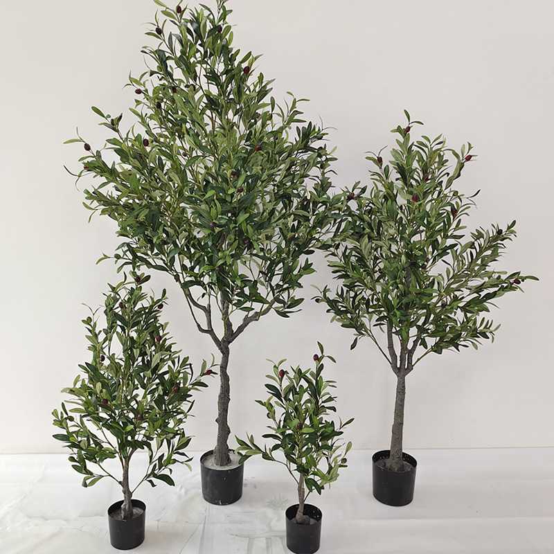 仿真橄榄树盆栽绿化家居工程室内外带果仿真橄榄树厂家