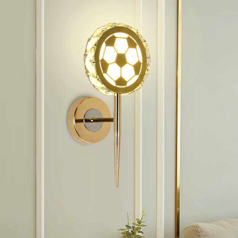 跨境水晶壁灯简约现代客厅卧室床头过道电视背景墙创意轻奢壁灯