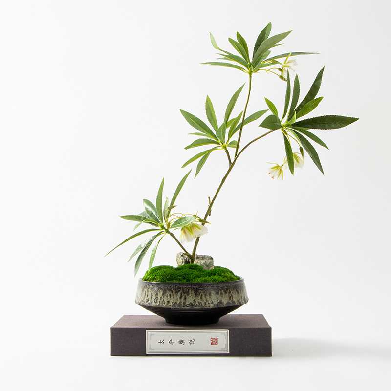 新中式仿真花艺摆设客厅高端摆花餐桌茶几假花摆件