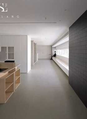 SPC石塑锁扣地板大理石纹侘寂灰色微水泥PVC石晶卡扣地板防水耐磨