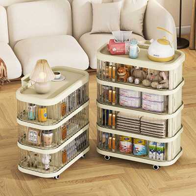 置物架小推车卧室零食母婴用品收纳柜厨房落地学生宿舍整理架