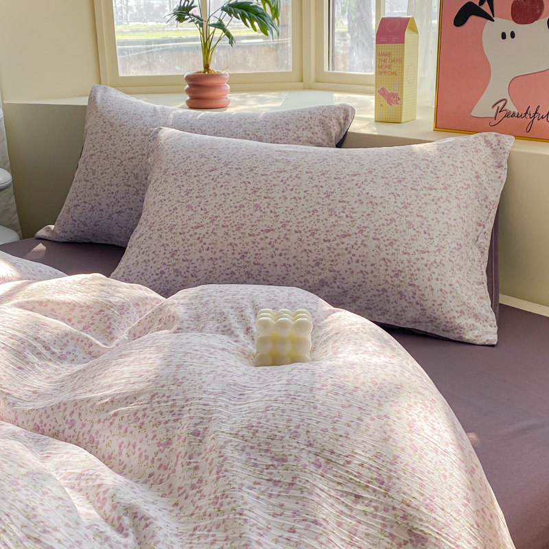 超软糯水洗棉床上四件套学生宿舍三件套