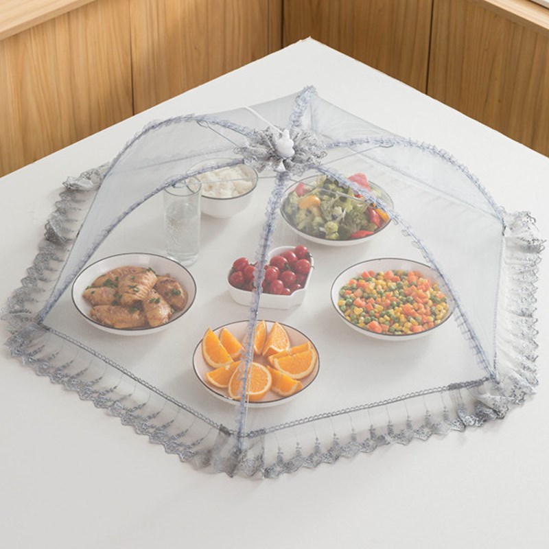 罩菜罩家用可折叠厨房防苍蝇高级剩菜罩食物罩饭菜伞餐桌罩盖菜罩