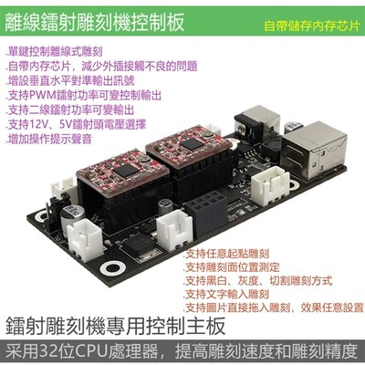 激光雕刻机arduino脱机雕刻USBCNC雕刻激光切割grbl雕刻电脑自动