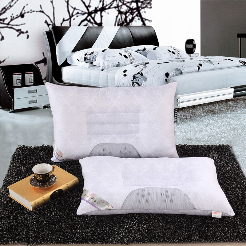 洁帛 老年人保健枕护颈枕 护颈椎磁疗荞麦单人枕头枕芯 包邮