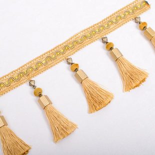 装 窗帘珠子花边家居软装 饰流苏吊珠吊穗布艺窗帘配件12米绒珠吊球