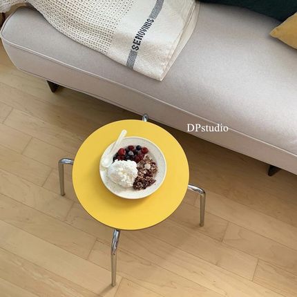 DPstudio彩色圆凳边几可重叠餐椅休闲凳简约博主梳妆凳实木蚂蚁椅