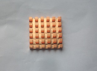 2525超薄破槽紫铜黄铜显存内存MOS散热片笔记本散热改造铜片