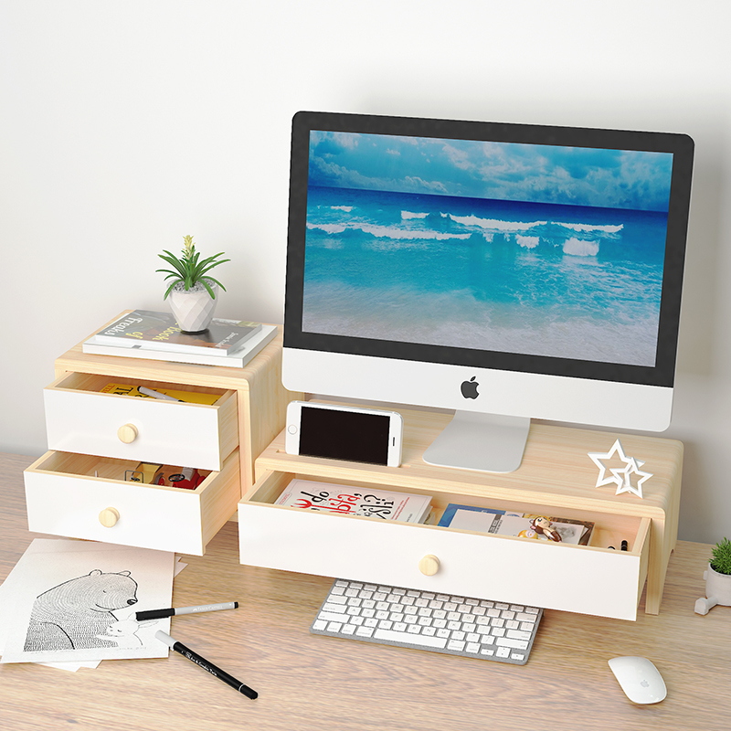 桌面显示器支架电脑台式底座乐歌nb爱格升aoc戴尔32寸增高架托架