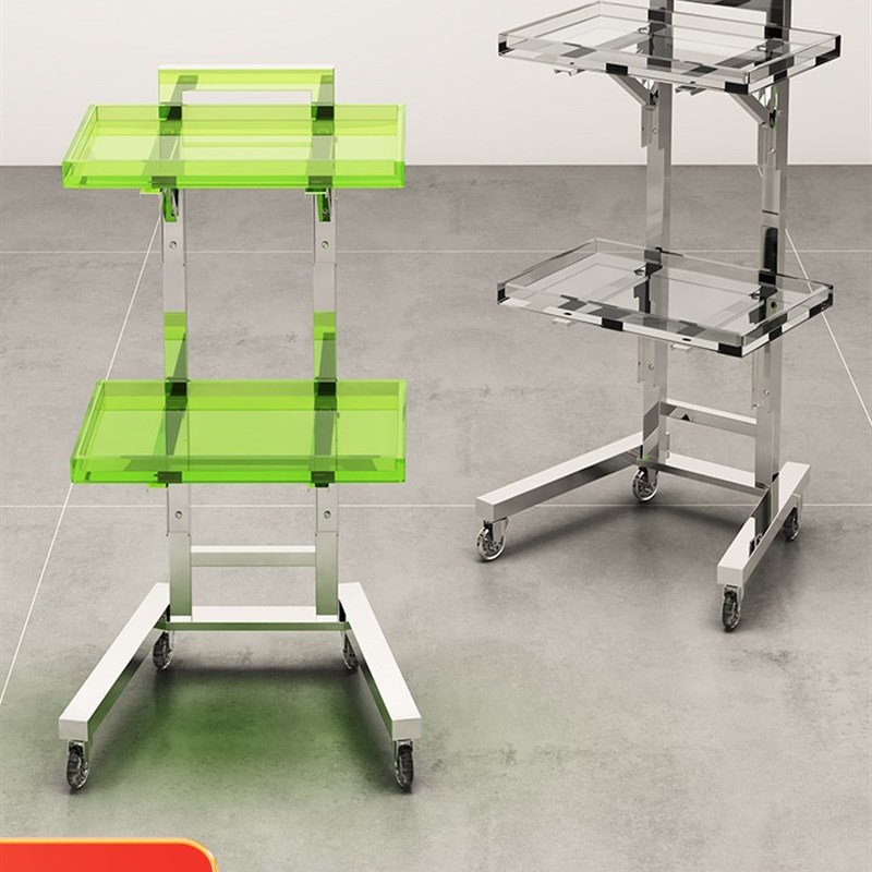 新款美发推车发廊工具车多功能置物架美发杠车理发店剪发烫染推车