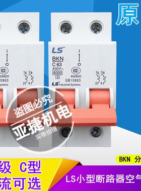原装 LG(LS) 220V断路器空开BKN 2P C1 C2 C4 C6 C10 C20 C32 C63