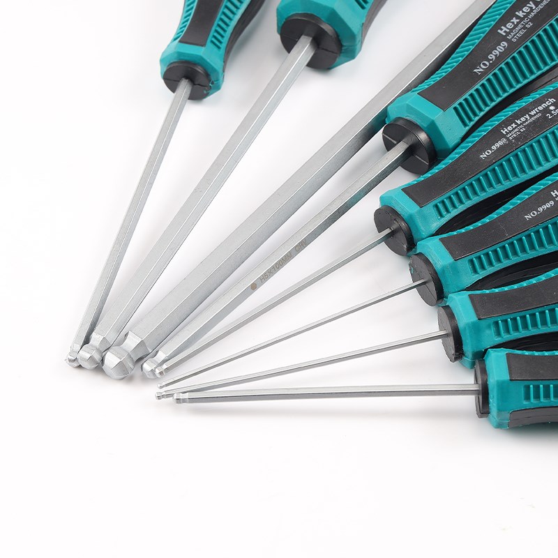 内六角扳手梅花套装内六方盒装加长九件套球头米字螺丝刀组合家用