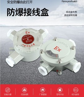 6分1 一二三四直角通平吊盖4 2寸3 防爆接线盒IIB DN20 CAH