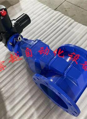 DN250铸铁电动法兰闸阀Z945X-10Q流体阻力小污水管道带伞齿轮