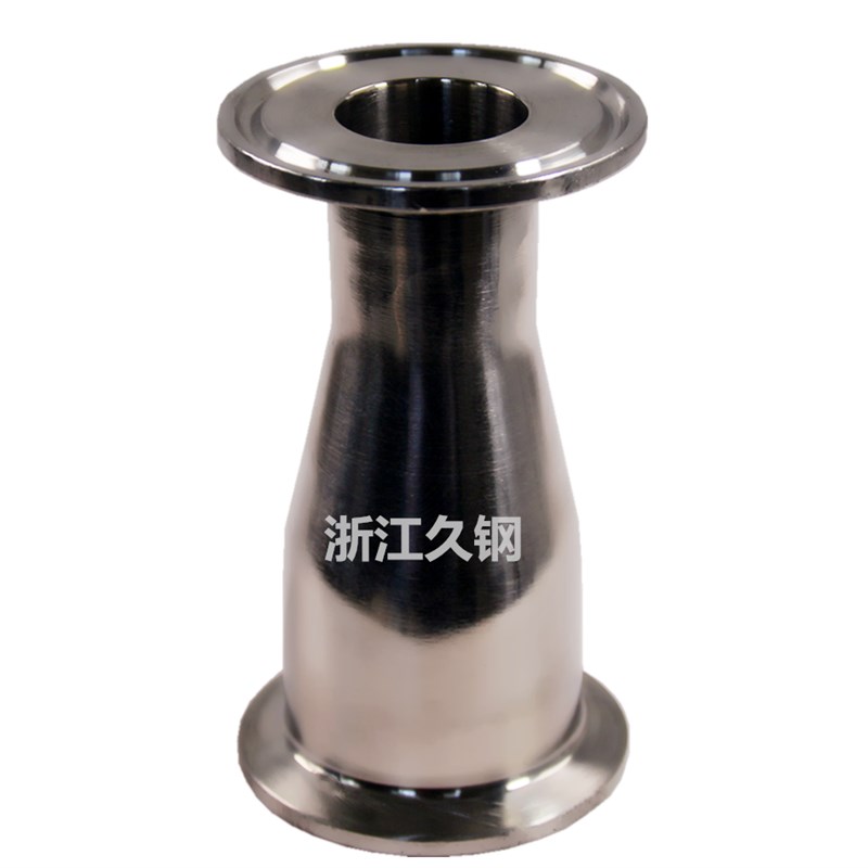 304卫生级快装大小头异径管卡箍式管件不锈钢镜面变径管厂家直销
