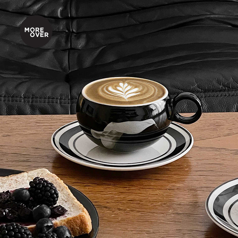 moreover陶瓷咖啡杯碟套装杯子设计小众创意女马克杯牛奶杯早餐杯