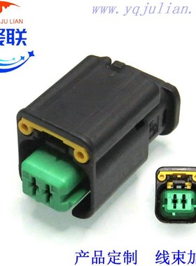 2P适用于标致雪铁龙传感器插头DJ70273-1.5-21 绿色护套1801176-5